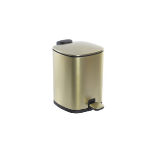 PAPELERA PEDAL ORO MATE 3L