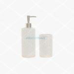 SET DOSIFICADOR/DISPENSADOR + VASO MUNICH MATE BEIGE