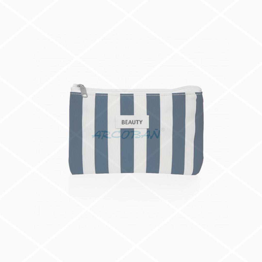 Neceser Sara rayas azules cartera NECESER SARA RAYAS AZULES CARTERA - Imagen 1