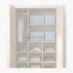 CAJA ALMACENAMIENTO RAYAS AZULES S (38X26X26cm)